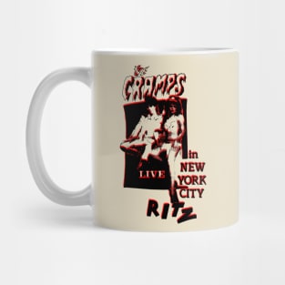 the cramps live in new york offset graphic Mug